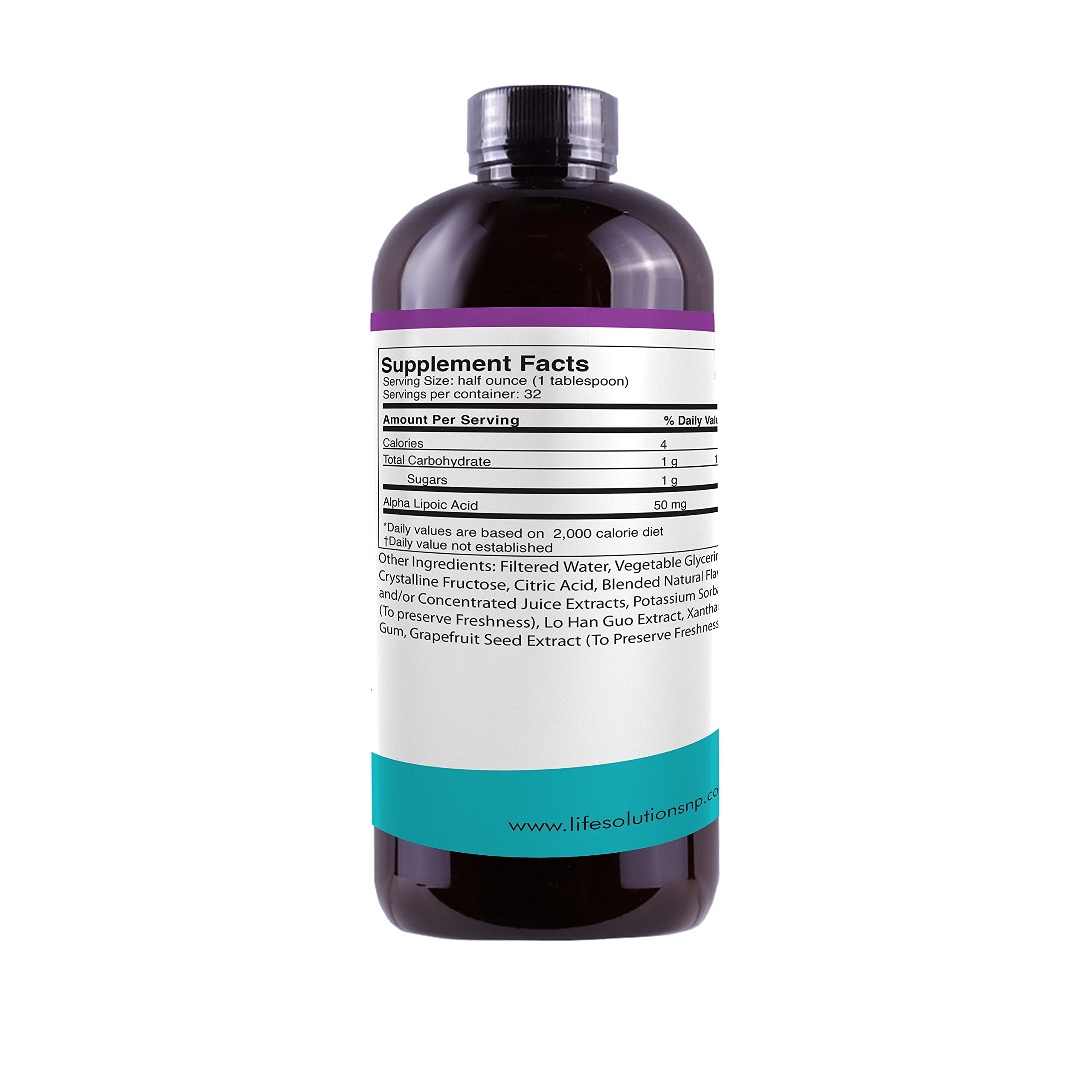 Life Solutions Liquid Alpha Lipoic Acid dosing spoon demonstrates simple daily use.