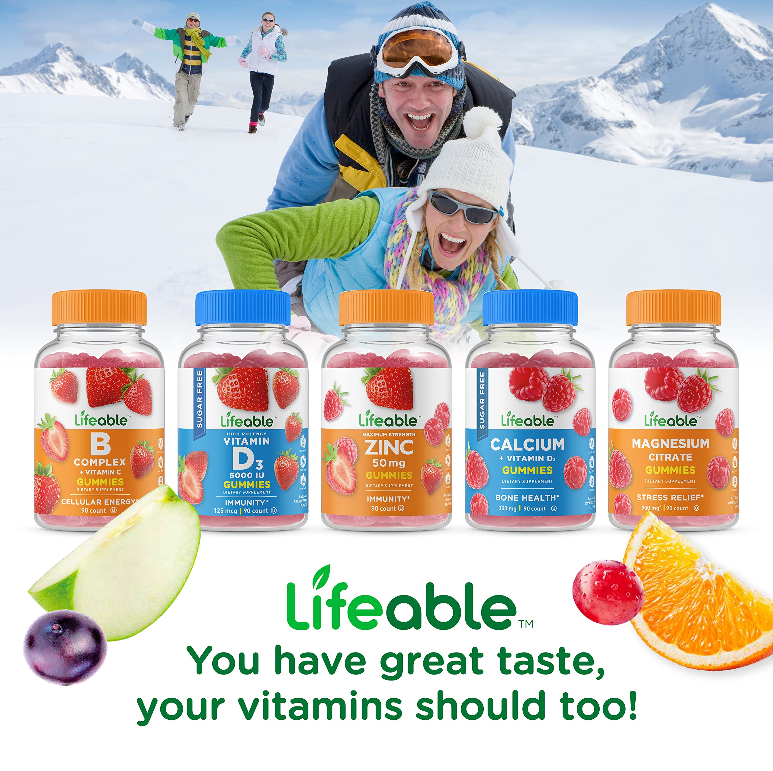 Lifeable two gummies serving option for daily vitamin C routine
