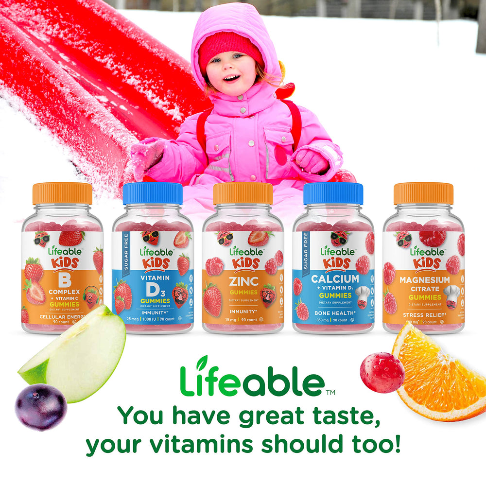 Lifeable vitamin C gummies for kids, supporting daily wellness