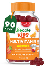 Lifeable Kids Multivitamin Gummies bottle with 90 gummies for daily nourishment.