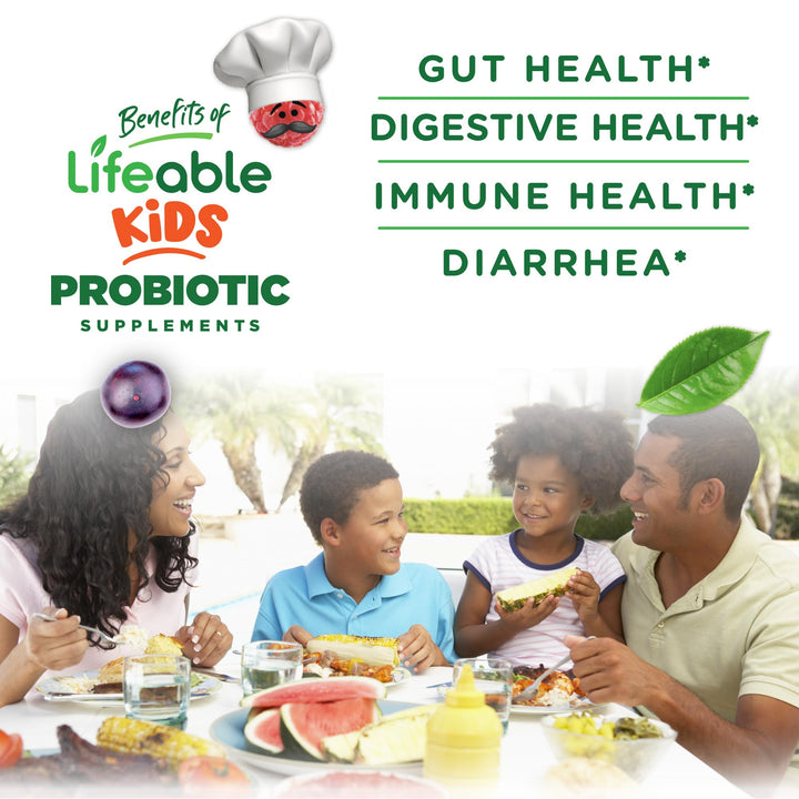 Lifeable label highlights 2 Billion CFU per serving for parents.