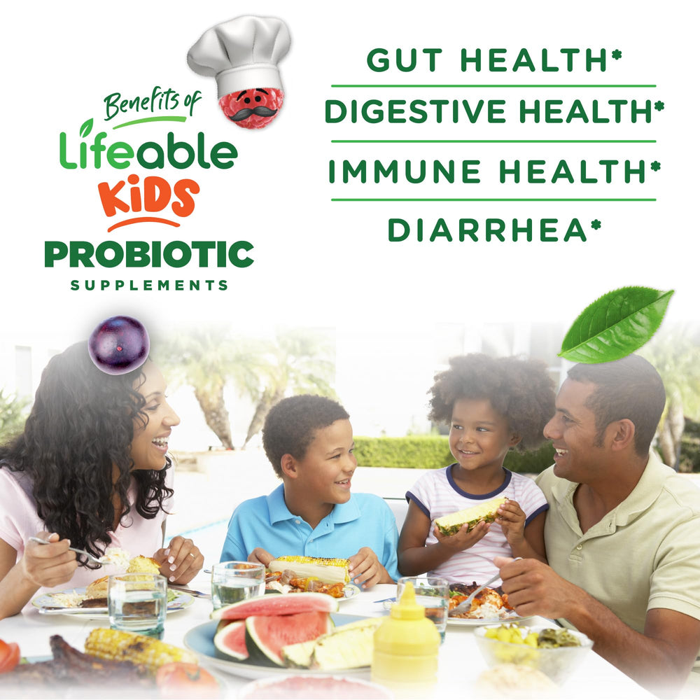 Lifeable label highlights 2 Billion CFU per serving for parents.