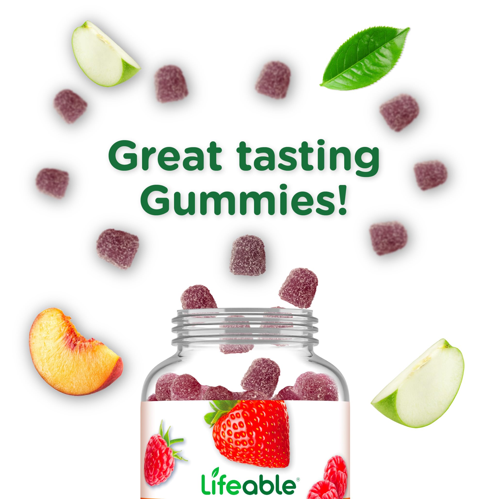 Lifeable sugar-free elderberry gummies berry flavor appealing for daily use