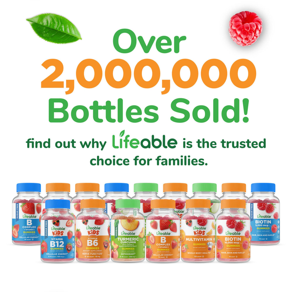Lifeable Teens Biotin gummies skin focus suggests glow and healthy skin.