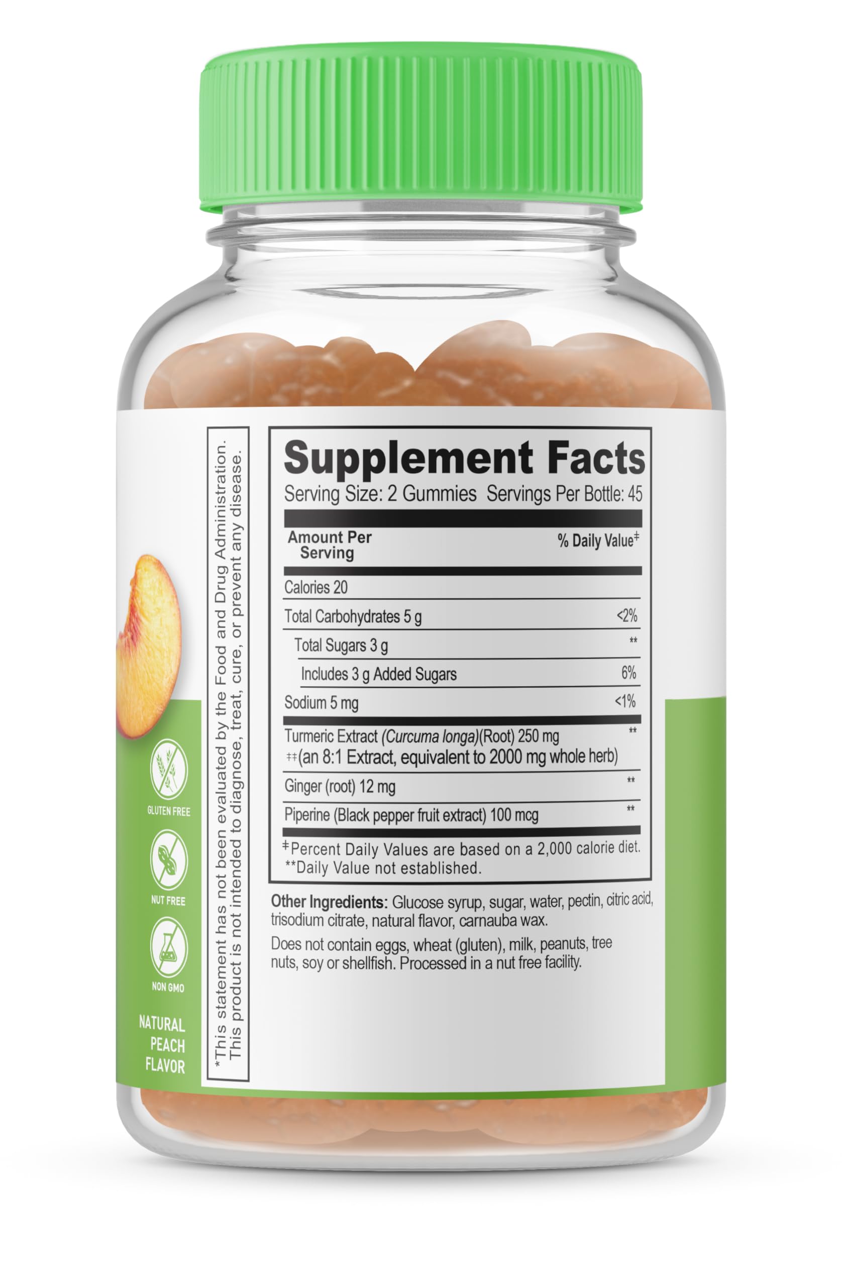 Lifeable vegetarian non-GMO gluten-free dairy-free gummy label