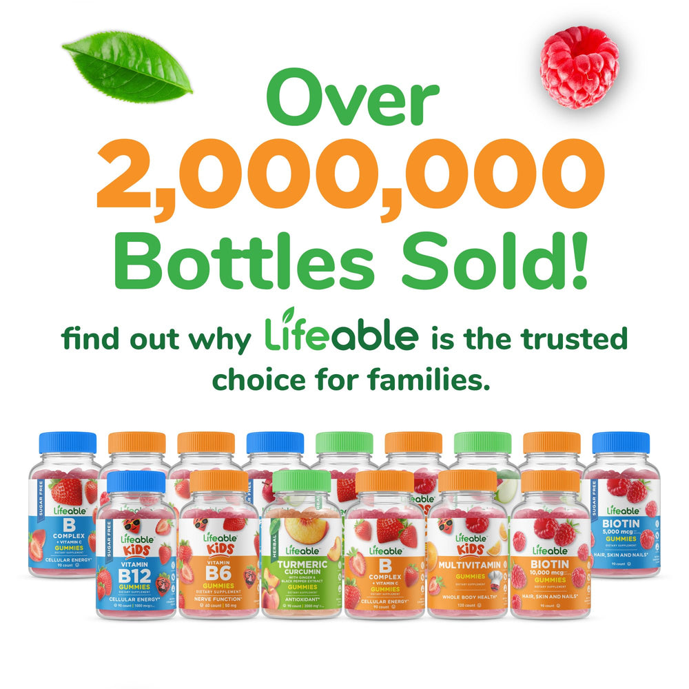 Lifeable gummies packaging opened to reveal the product.