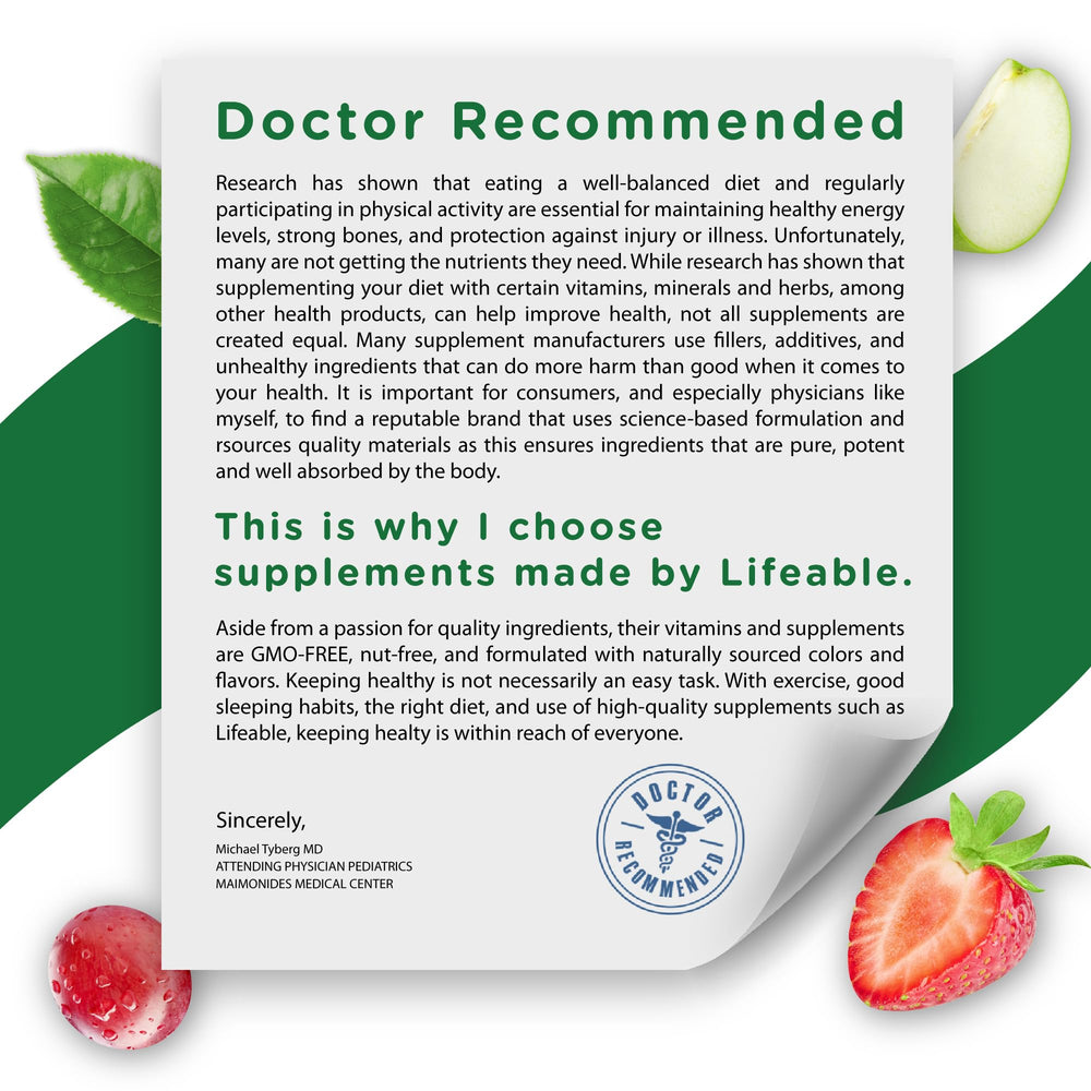 Lifeable gummies texture shown, chewable and easy to consume.