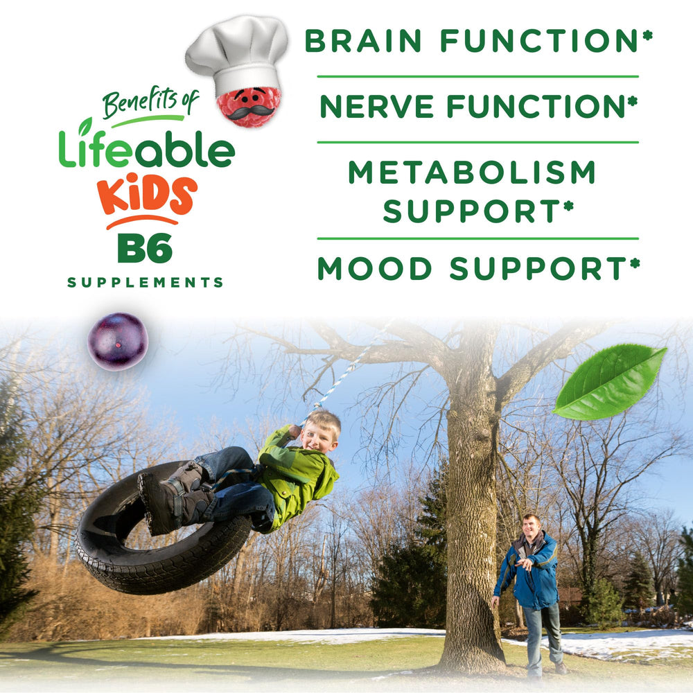 Lifeable gummy serving: one per day for kids.
