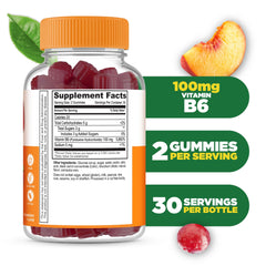 Lifeable Vitamin B6 Gummies strawberry flavor supports daily metabolism