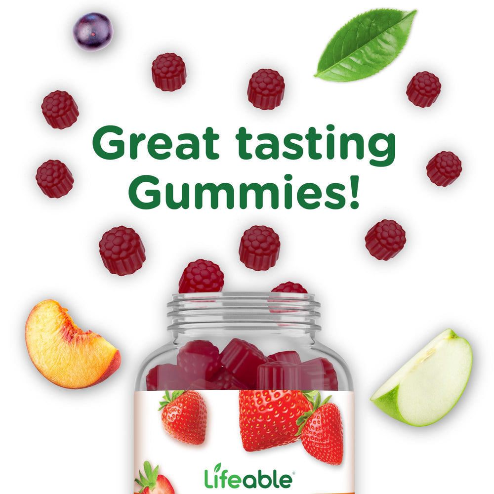 Lifeable Vitamin D3 K2 gummies nutrition label for clear serving details