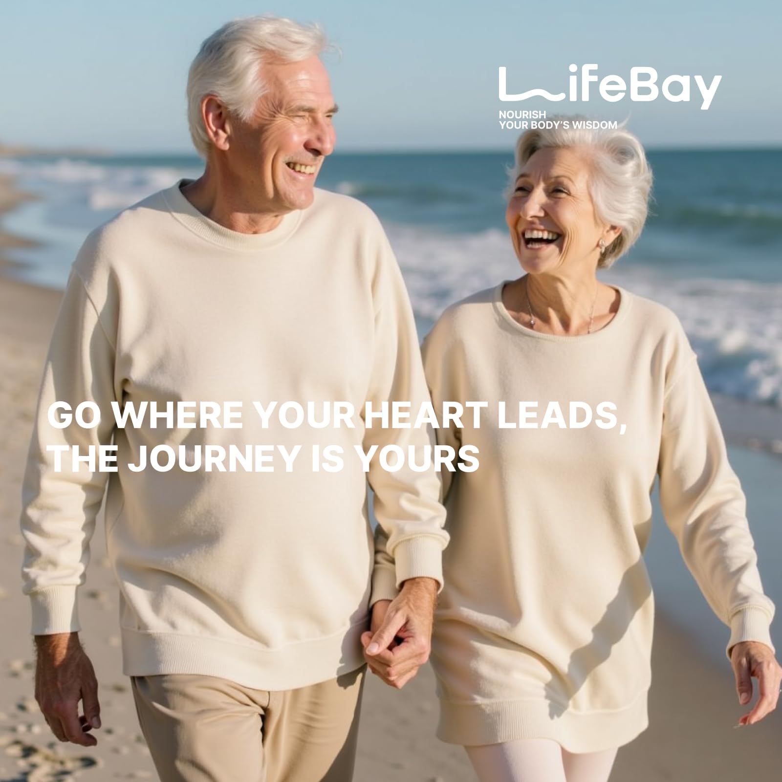 LifeBay bottle label showing purity seals for safe supplementation