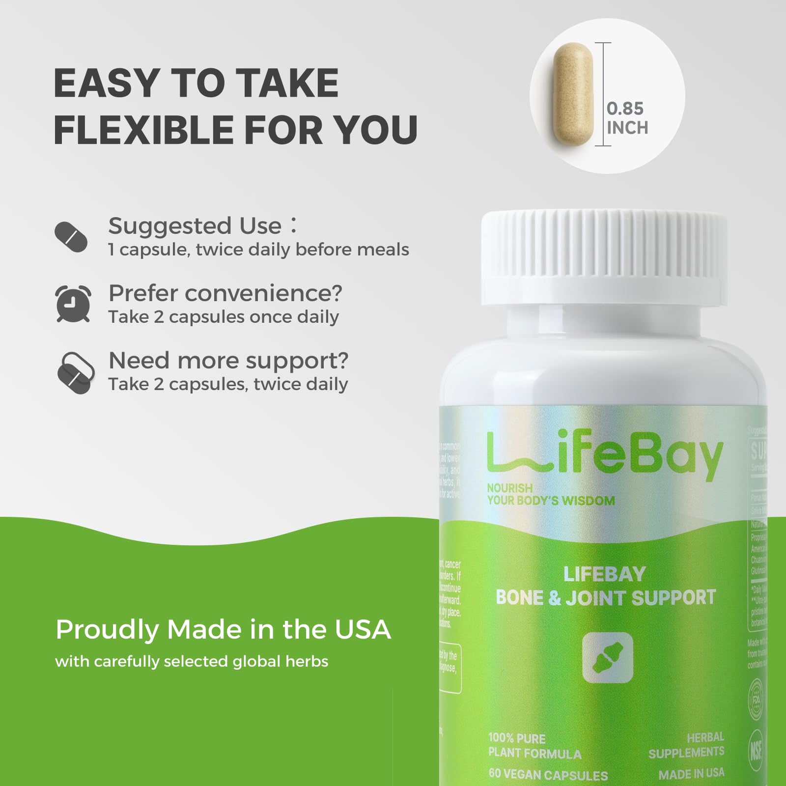LifeBay Made in USA badge on packaging for trusted quality
