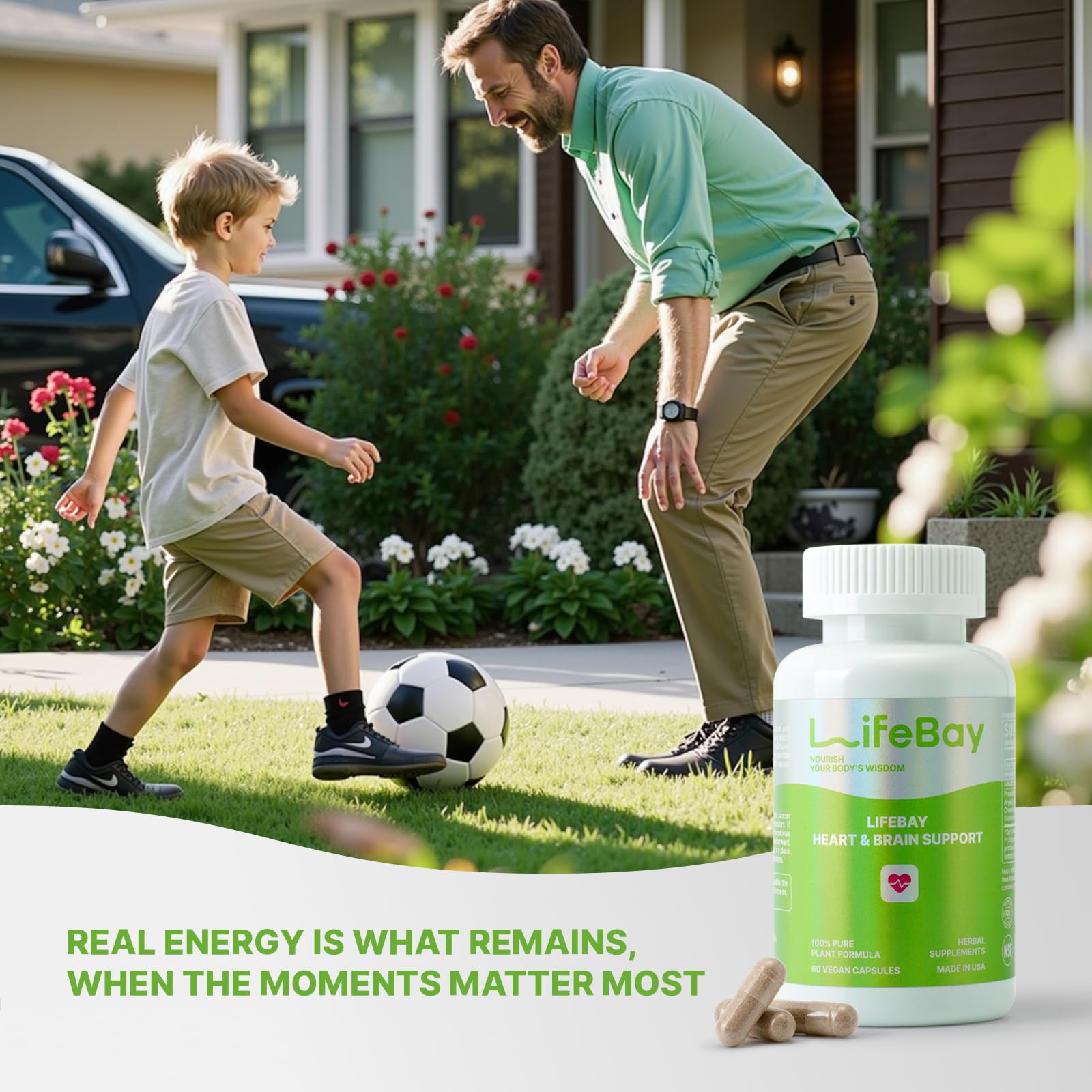 LifeBay Salvia and Chuanxiong bottle label underscores cognitive support.
