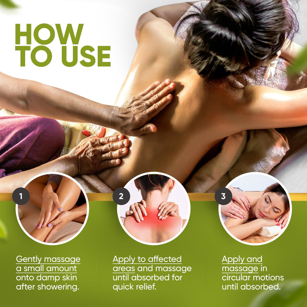 Lifebox Essentials 8 oz massage oil bottle on spa surface.