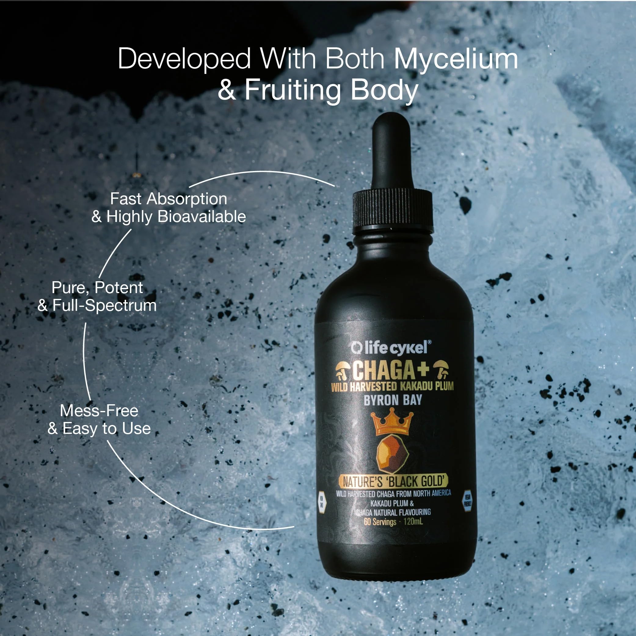 Life Cykel Kakadu Plum vitamin C source supports natural antioxidant profile.