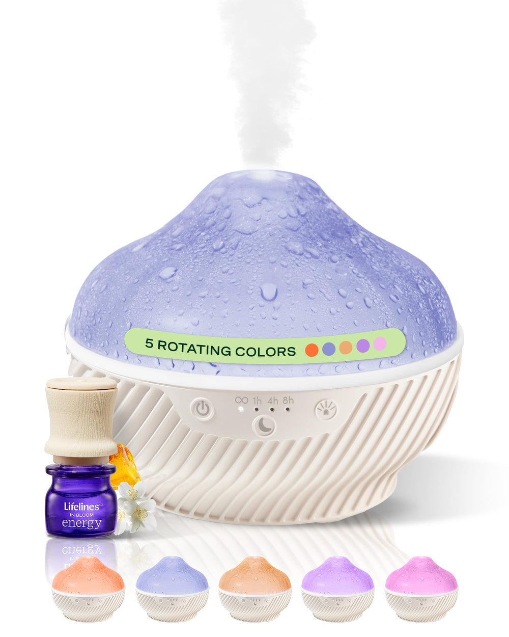 Lifelines Cloud Ultrasonic Diffuser with raindrop effect creating calming ambience