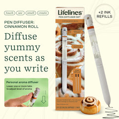 Lifelines pen diffuser 1mm black ballpoint tip for smooth, precise writing.