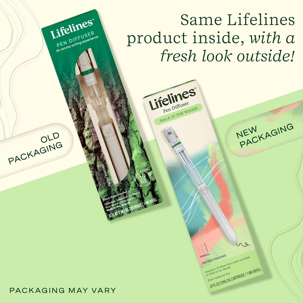 Lifelines Pen Diffuser sensory immersion enhances writing through aroma, sight, and touch.