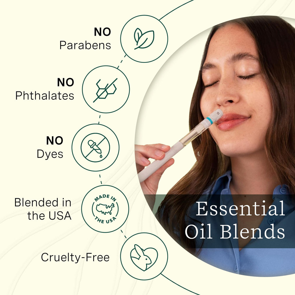 Lifelines Pen Diffuser Set scent families In Bloom, Citrus Grove and Walk in the Woods.