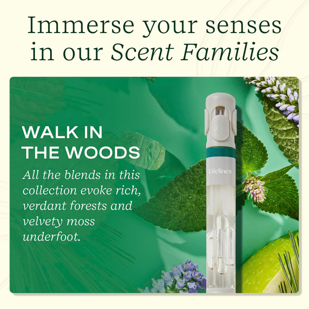 Lifelines Pen Diffuser vent controls let you adjust aroma for Calm, Focus, or Energy.