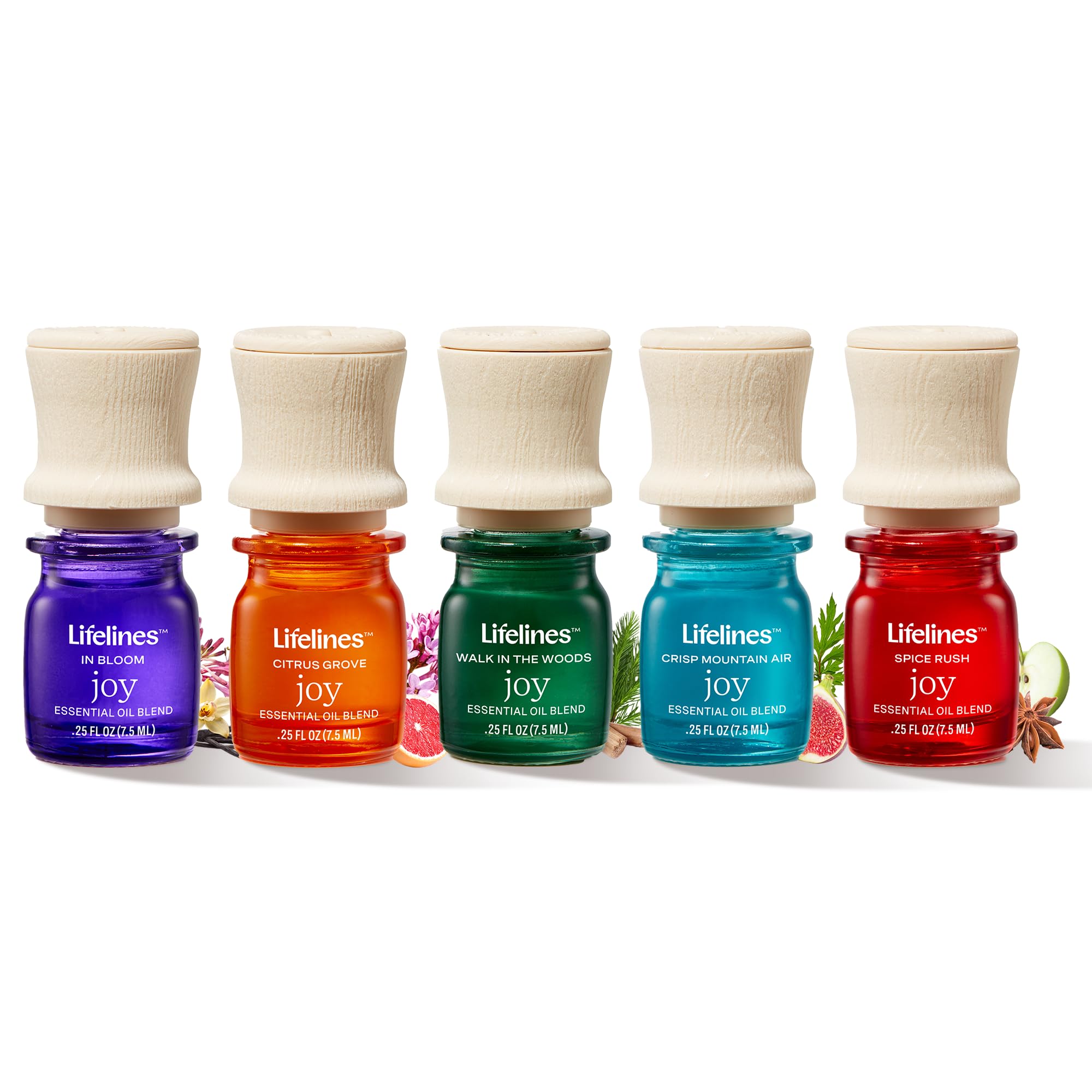 Lifelines Pure Joy bottle with precision pump for easy diffuser use.