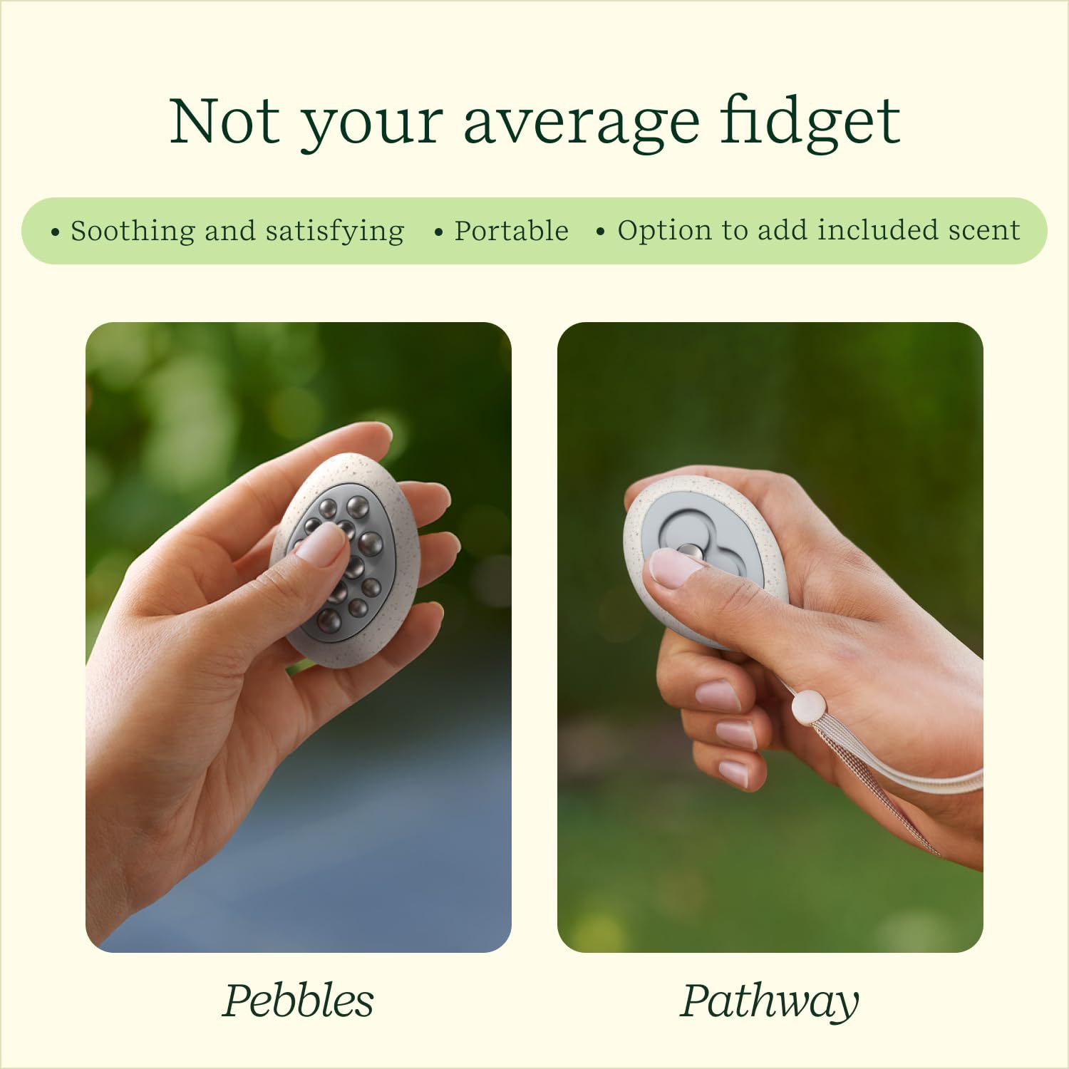 Lifelines two-touchable designs encourage gentle repetition to aid focus.