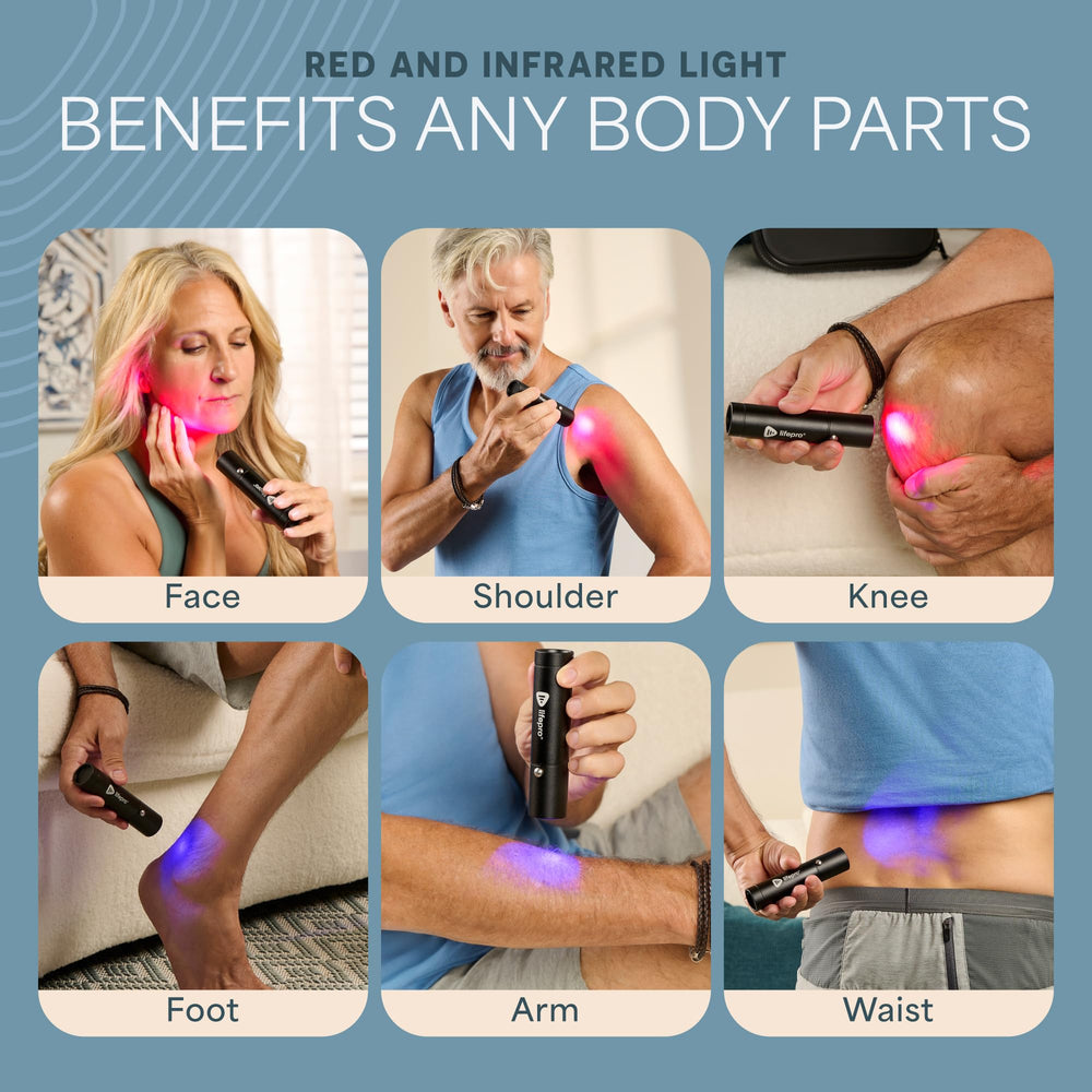 LifePro back, shoulder, and knee areas can benefit from targeted sessions.