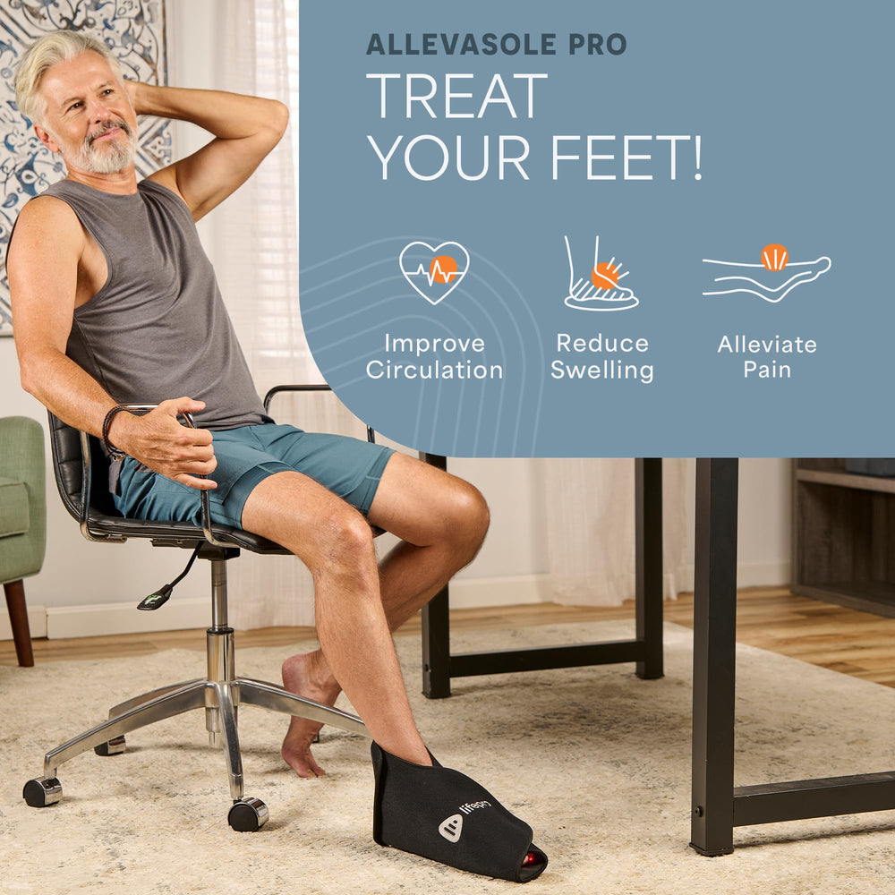 LifePro foot ankle brace close-up showing cutout heel for focused exposure.