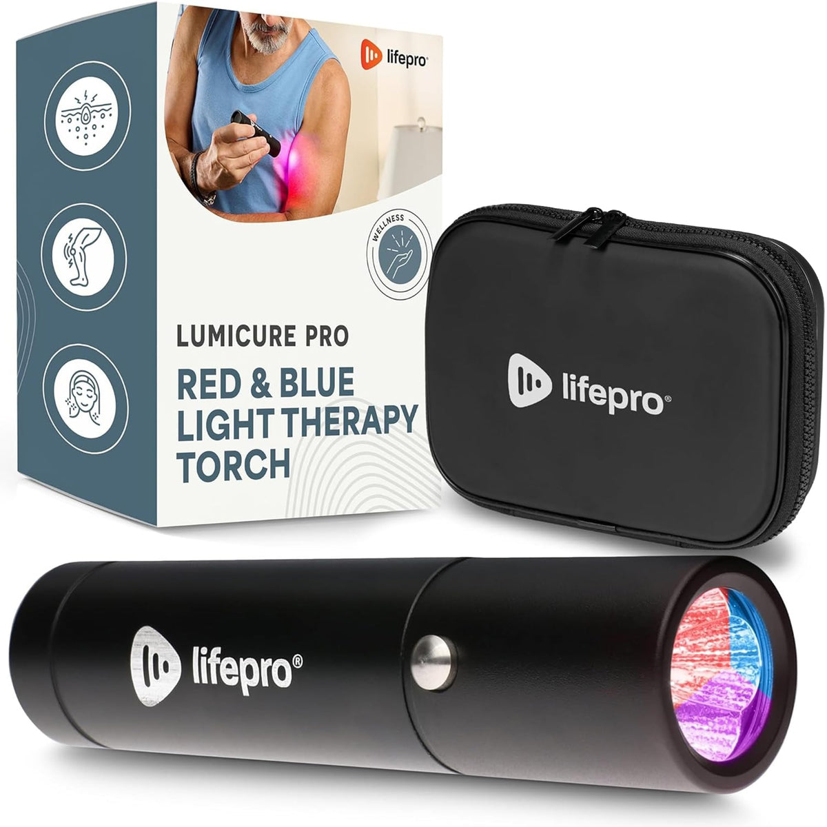 LifePro infrared device front view for portable joint and muscle relief on the go.