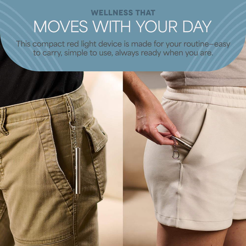 LifePro Mini joint-focused red light session supports routine muscle comfort.
