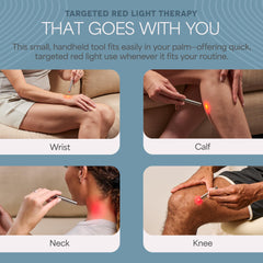 LifePro Mini neck and shoulders red light use eases tension during the day.