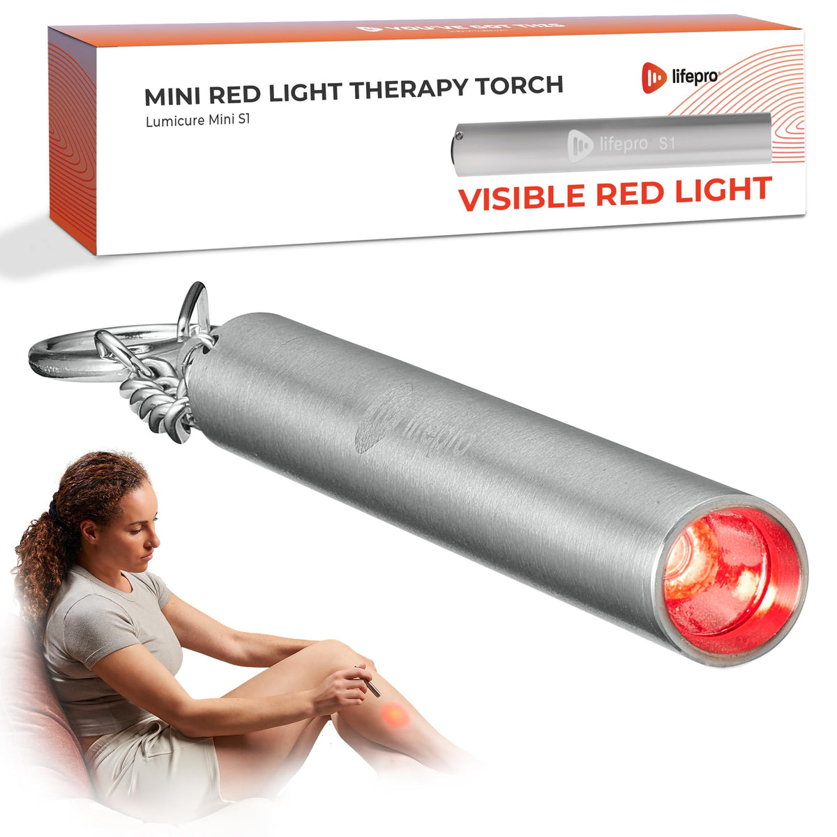 LifePro Mini red light face device for quick, portable facial therapy.