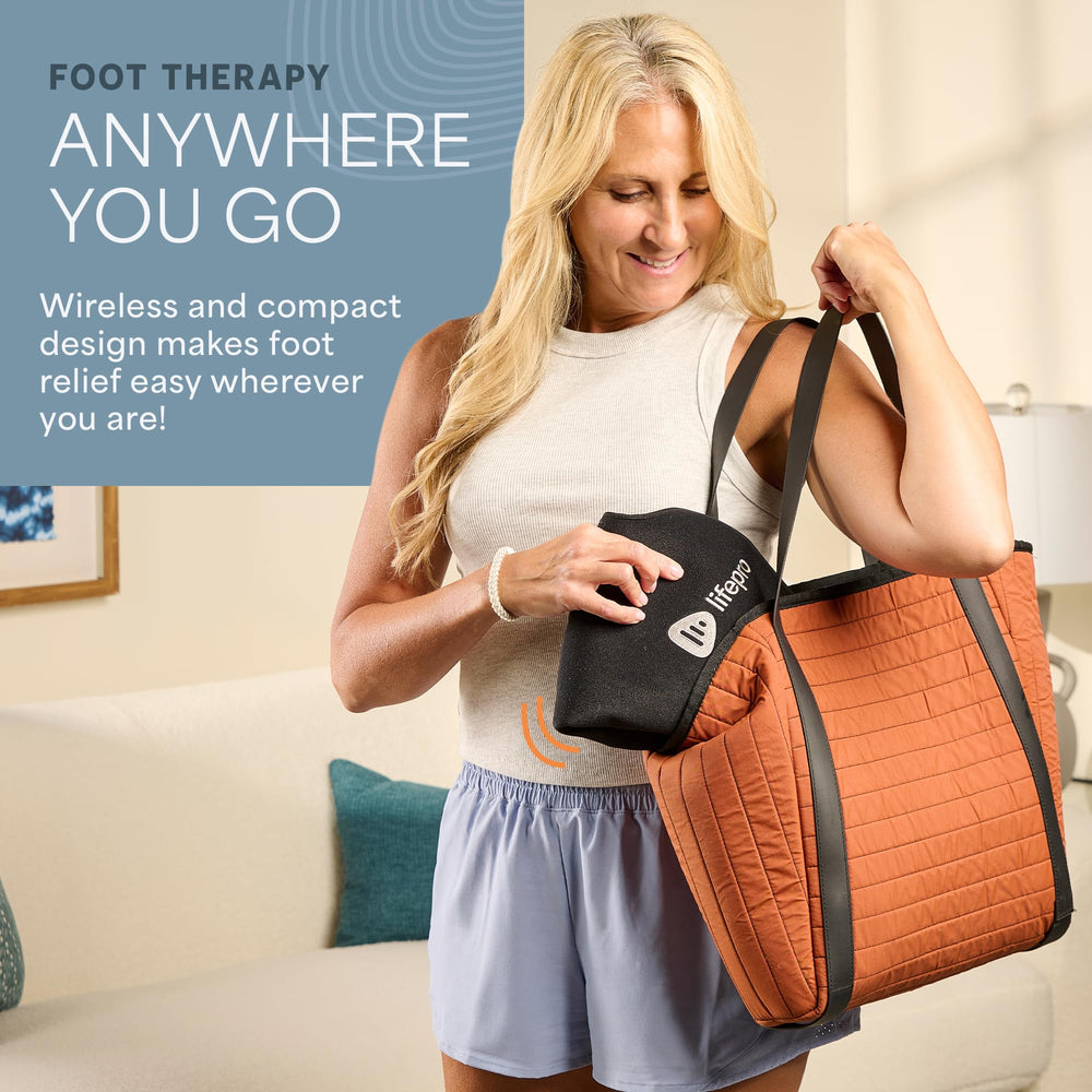 LifePro one size fits most design with open heel for easy placement.