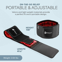 LifePro red light therapy belt in compact portable form