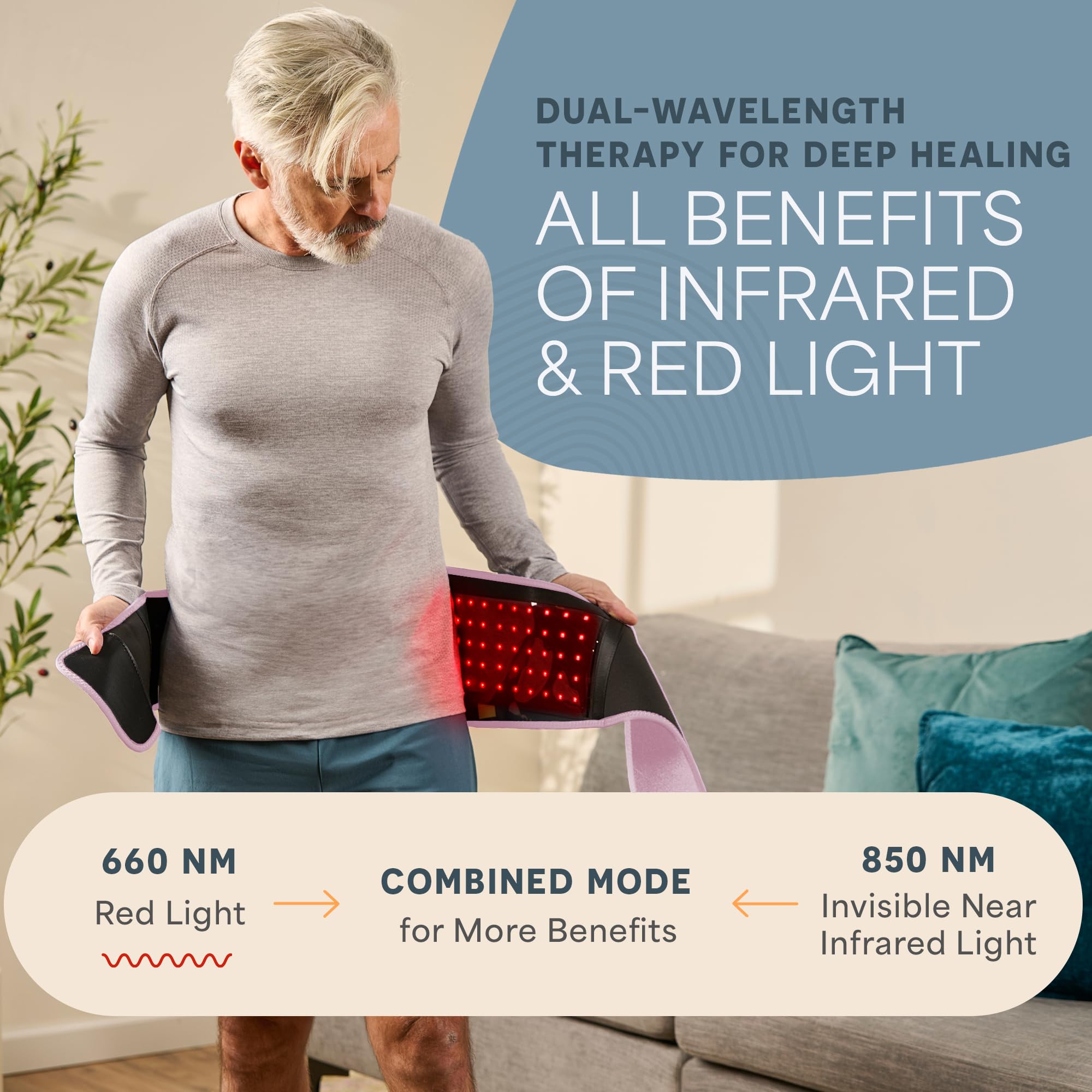 LifePro red light therapy belt USB charging keeps it ready anywhere