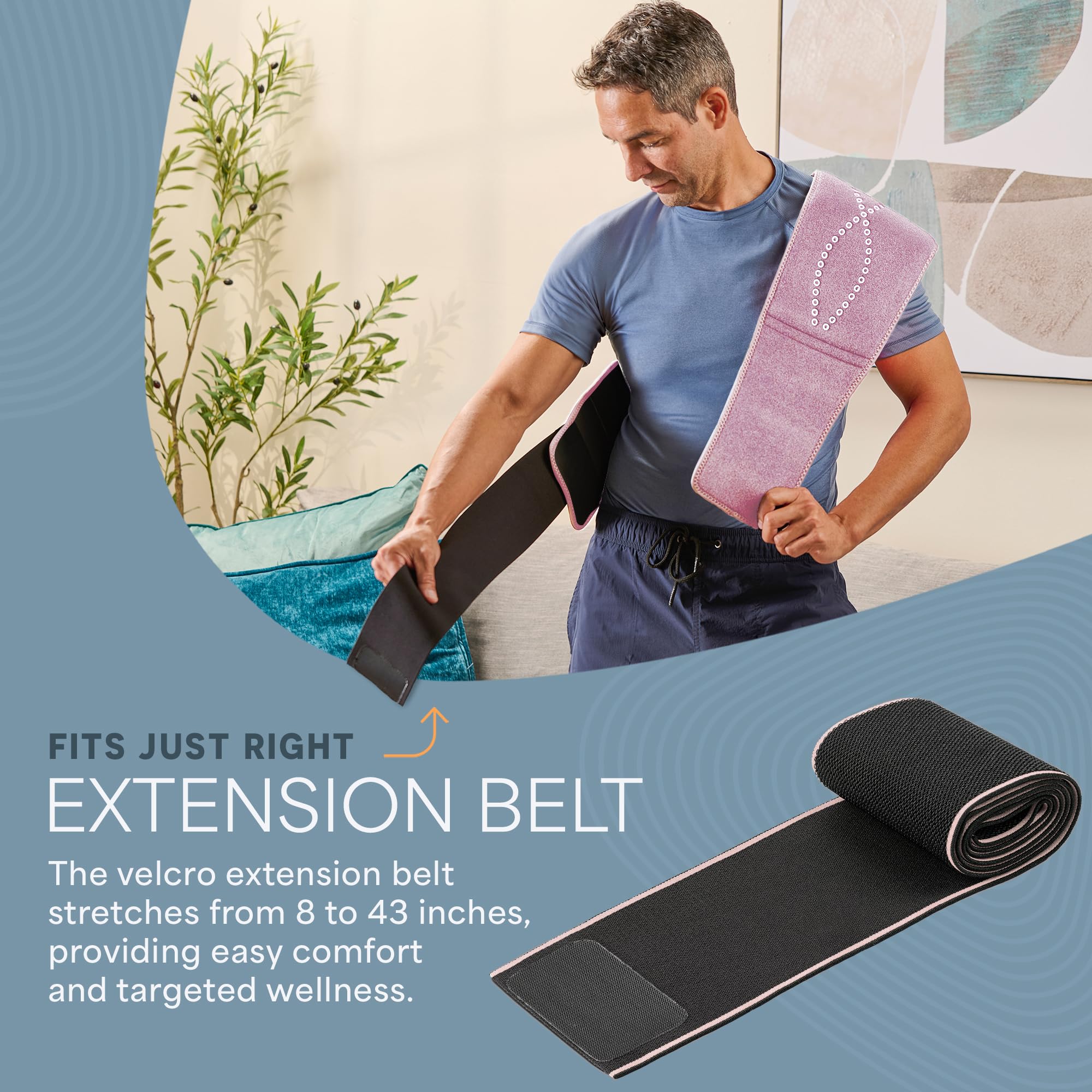 LifePro red light therapy belt wrap comfort shows easy positioning