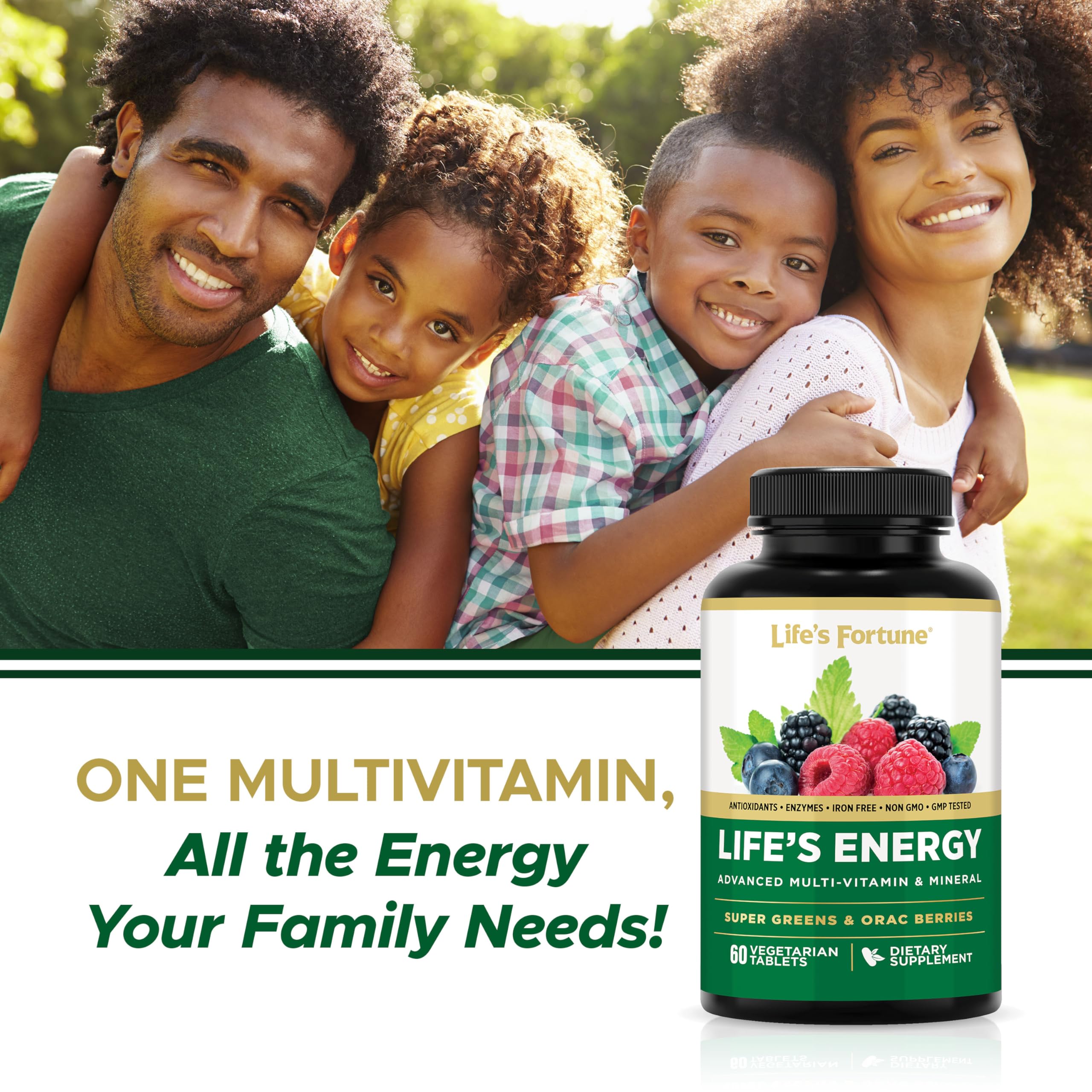 Life's Fortune Magnesium-enhanced multivitamin supporting muscle function.