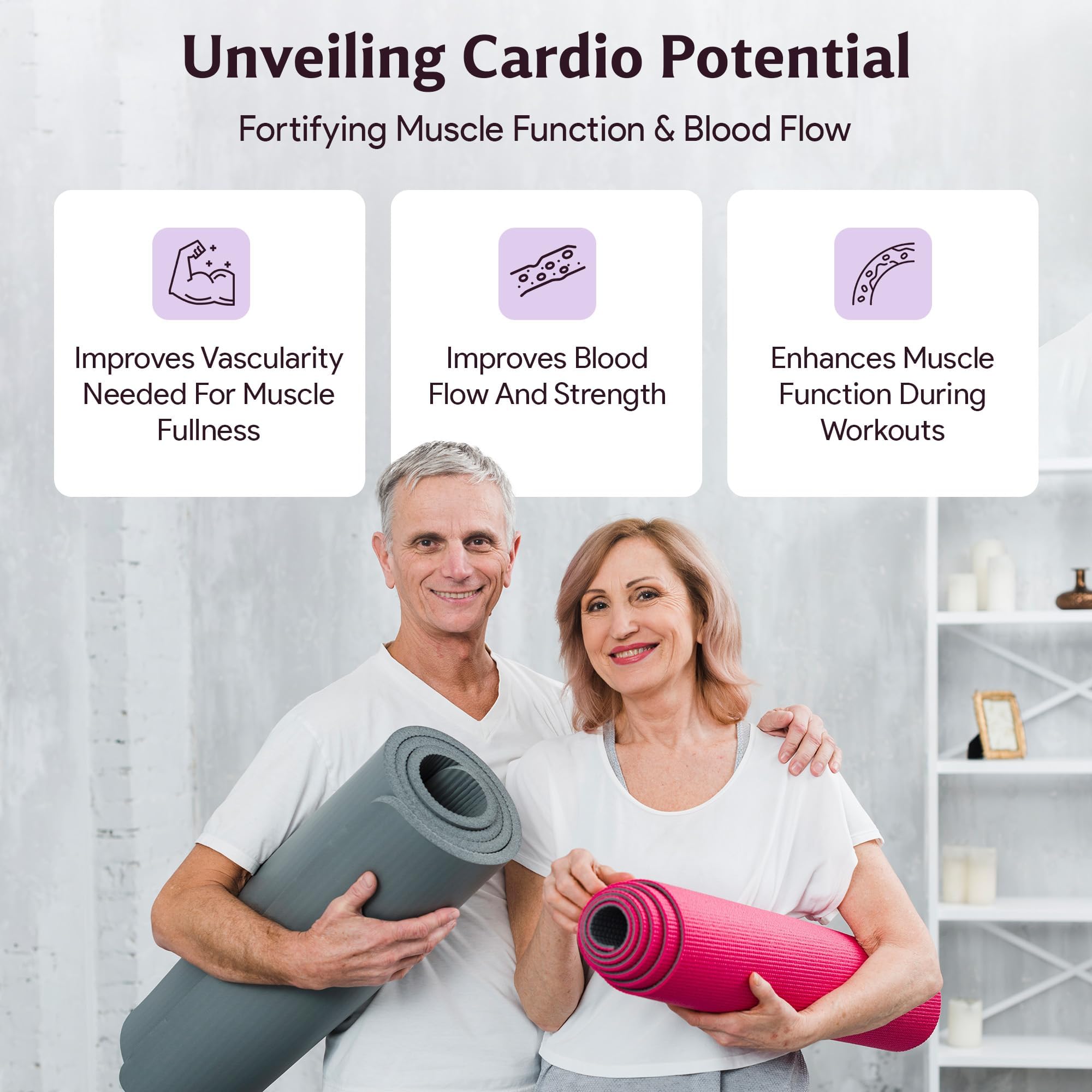 Life's Fortune pre-workout routine close-up shows powder ready to mix.