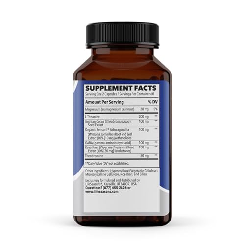 LifeSeasons Anxie-T capsules close-up suggesting quick relaxation and focus.