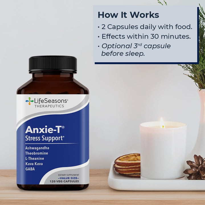 LifeSeasons Anxie-T night-cap image hinting at better sleep support.