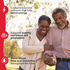 LifeSeasons Blood Nourish-R label highlights beetroot and alfalfa for natural blood-building