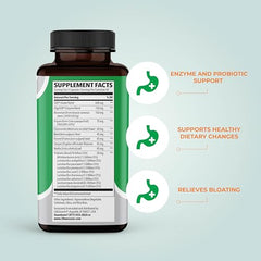 LifeSeasons Digestivi-T capsules illustrating probiotic support for gut balance and bloating relief.