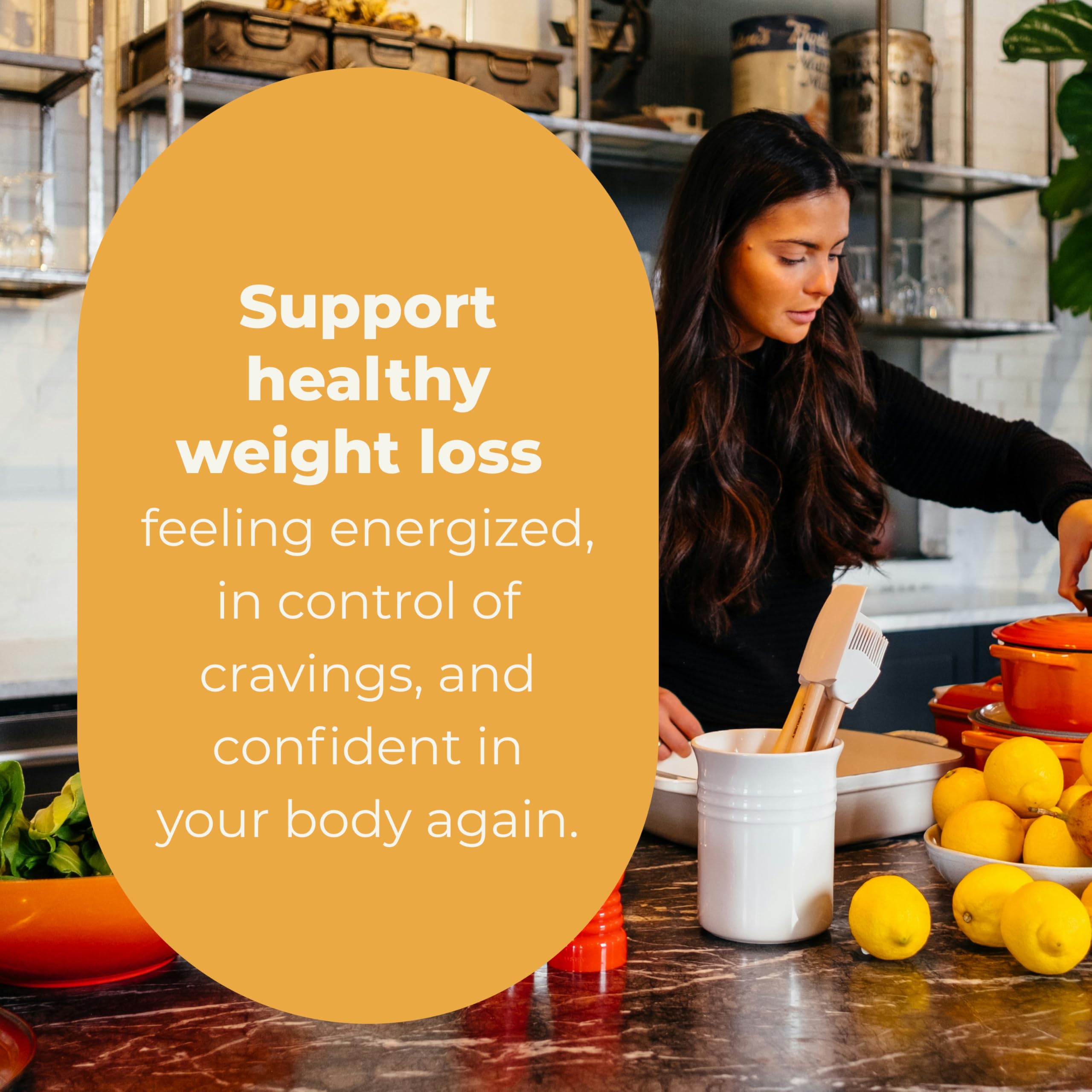 LifeSeasons Metabolism packaging highlighting natural ingredients for mindful eating support.