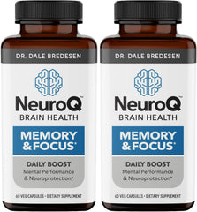 LifeSeasons NeuroQ bottle with capsules supporting cognitive performance.