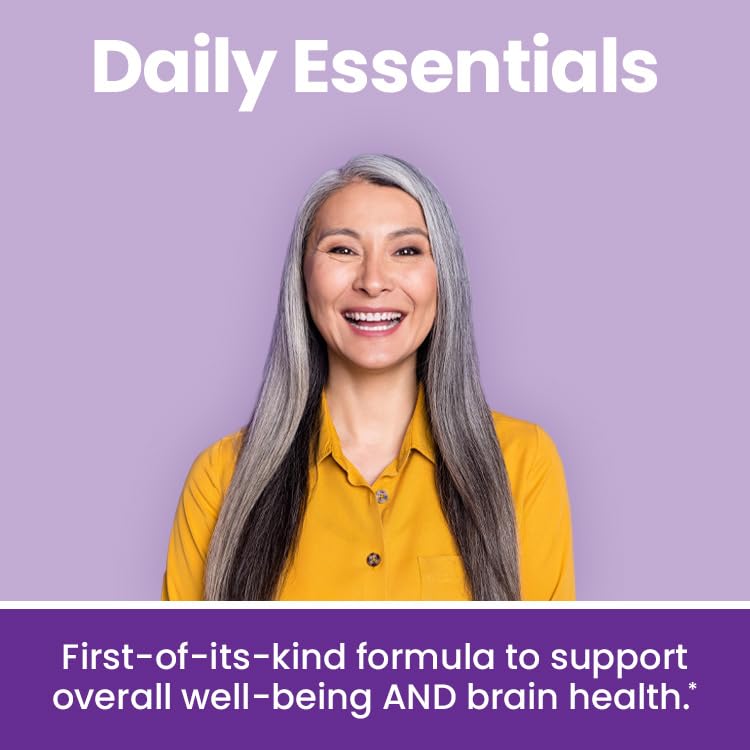 LifeSeasons NeuroQ Daily Essentials bottle pour captured for easy daily dosing