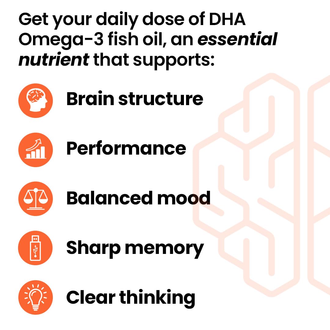 Close-up of LifeSeasons NeuroQ-400 DHA softgels highlighting high-potency DHA for cognitive health