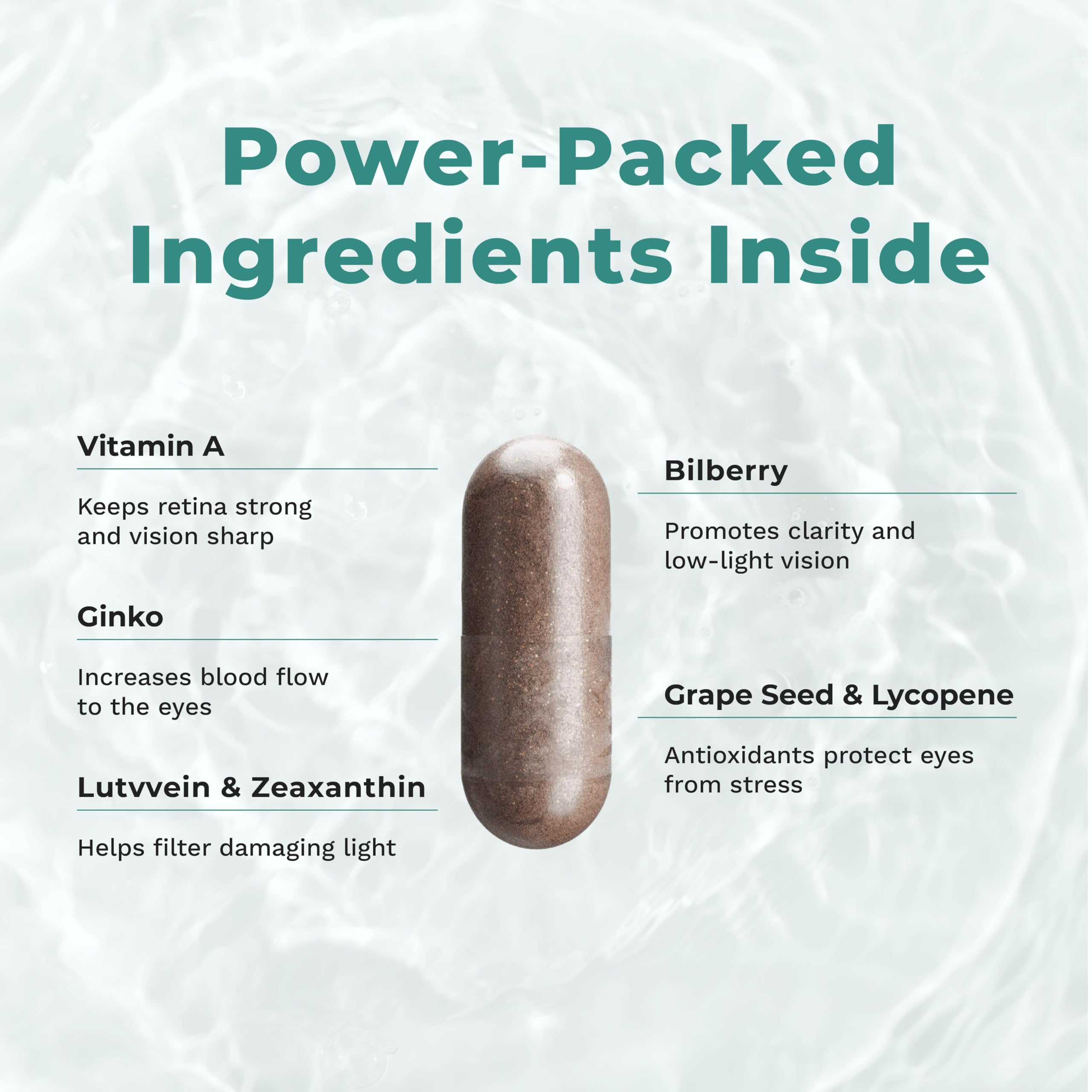 LifeSeasons Visibili-T ingredients lutein zeaxanthin focus on visual function