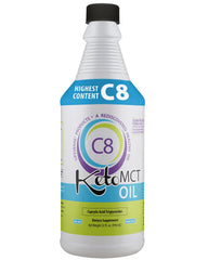 LifeSense C8 MCT Oil bottle on clean packaging for steady daytime energy.
