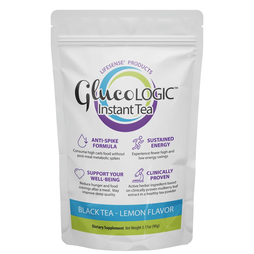 LifeSense GlucoLogic tea bag ready to brew for a soothing post-meal ritual.