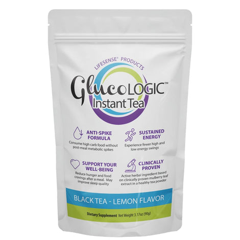 LifeSense GlucoLogic tea bag ready to brew for a soothing post-meal ritual.